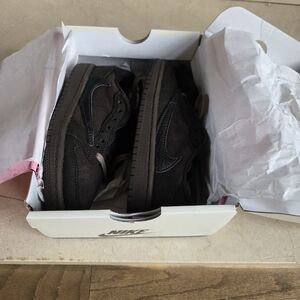 Travis Scott Jordan 1s- Kids 12C (Mocha, Black Velvet) OG SP PS